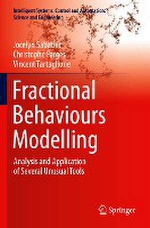 Fractional Behaviours Modelling: Analysis and Application of Several Unusual Tools de Jocelyn Sabatier