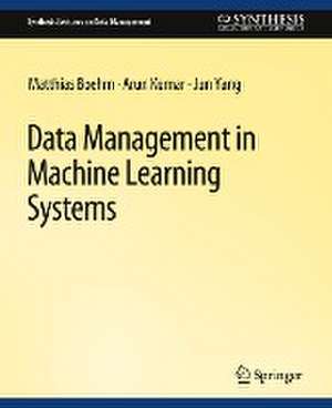 Data Management in Machine Learning Systems de Matthias Boehm