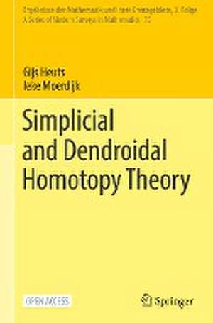 Simplicial and Dendroidal Homotopy Theory de Gijs Heuts