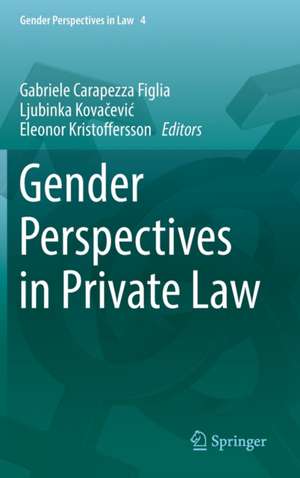 Gender Perspectives in Private Law de Gabriele Carapezza Figlia