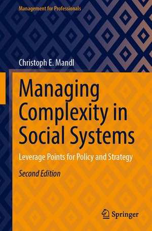 Managing Complexity in Social Systems: Leverage Points for Policy and Strategy de Christoph E. Mandl