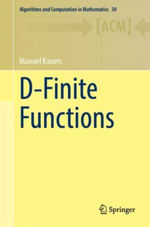 D-Finite Functions de Manuel Kauers