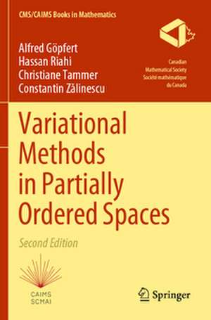 Variational Methods in Partially Ordered Spaces de Alfred Göpfert