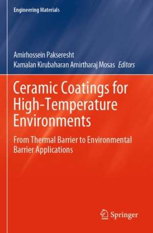 Ceramic Coatings for High-Temperature Environments de Amirhossein Pakseresht