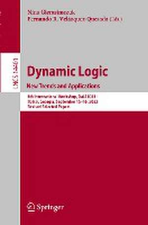 Dynamic Logic. New Trends and Applications: 5th International Workshop, DaLí 2023, Tbilisi, Georgia, September 15–16, 2023, Revised Selected Papers de Nina Gierasimczuk