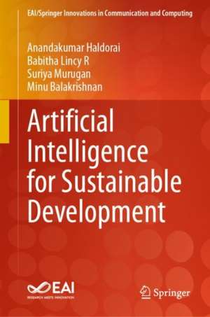 Artificial Intelligence for Sustainable Development de Anandakumar Haldorai