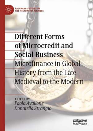 Different Forms of Microcredit and Social Business: Microfinance in Global History from the Late Medieval to the Modern de Paola Avallone