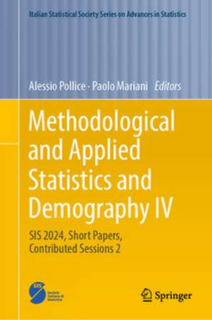 Methodological and Applied Statistics and Demography IV de Alessio Pollice