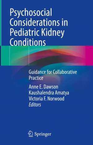 Psychosocial Considerations in Pediatric Kidney Conditions: Guidance for Collaborative Practice de Anne E. Dawson