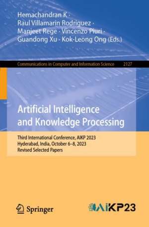 Artificial Intelligence and Knowledge Processing de Hemachandran K