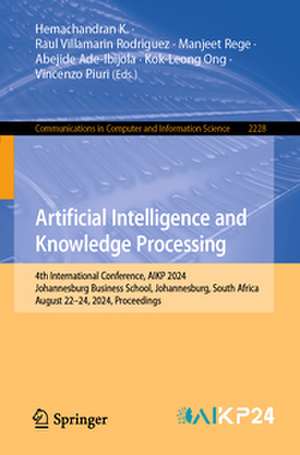Artificial Intelligence and Knowledge Processing de Hemachandran K