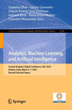 Analytics, Machine Learning, and Artificial Intelligence de Suparna Dhar