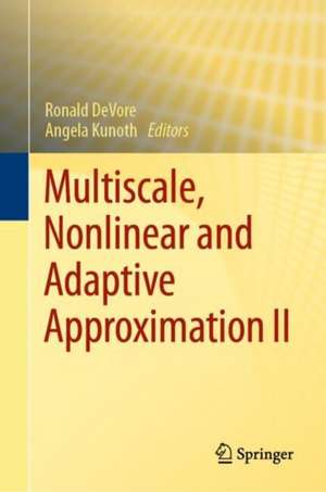 Multiscale, Nonlinear and Adaptive Approximation II de Ronald Devore
