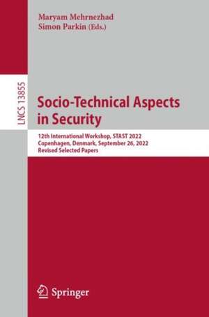 Socio-Technical Aspects in Security de Maryam Mehrnezhad