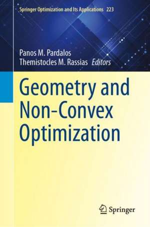 Geometry and Non-Convex Optimization de Panos M. Pardalos