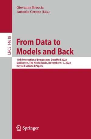 From Data to Models and Back de Giovanna Broccia