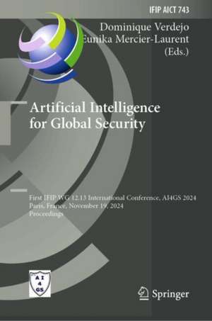 Artificial Intelligence for Global Security de Dominique Verdejo