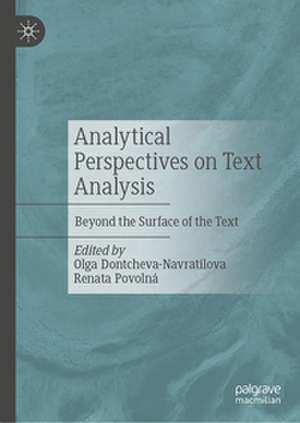Analytical Perspectives on Text Analysis de Olga Dontcheva-Navratilova