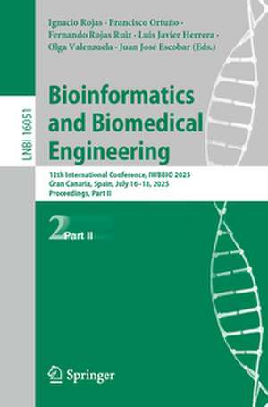 Bioinformatics and Biomedical Engineering de Ignacio Rojas