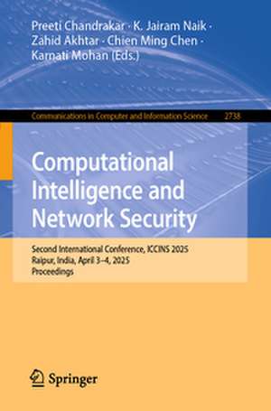 Computational Intelligence and Network Security de Preeti Chandrakar