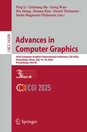 Advances in Computer Graphics de Bin Sheng