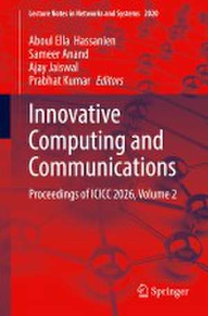 Innovative Computing and Communications de Aboul Ella Hassanien