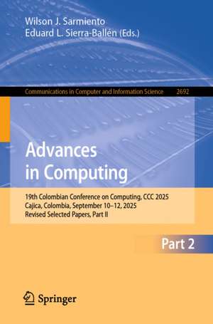 Advances in Computing de Eduard L. Sierra-Ballen