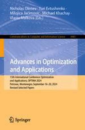Advances in Optimization and Applications de Michael Khachay