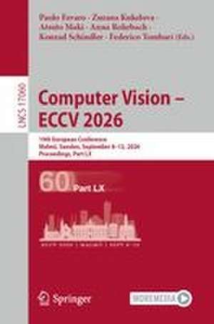 Computer Vision - ECCV 2026 de Anna Rohrbach
