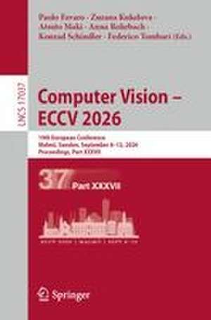Computer Vision - ECCV 2026 de Anna Rohrbach