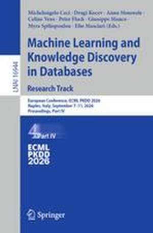 Machine Learning and Knowledge Discovery in Databases. Resea