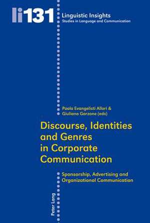 Discourse, Identities and Genres in Corporate Communication