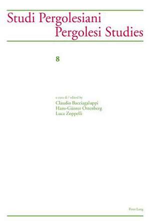 Studi Pergolesiani. Pergolesi Studies: Etudes de Linguistique Diachronique de Claudio Bacciagaluppi