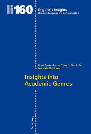 Insights Into Academic Genres: Le Mouvement Feministe - Radical - Dans L'Allemagne Wilhelmienne de Carol Berkenkotter