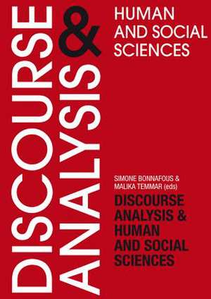 Discourse Analysis and Human and Social Sciences de Simone Bonnafous