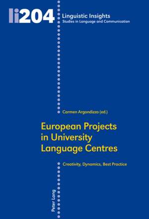 European Projects in University Language Centres de Carmen Argondizzo