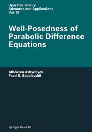 Well-Posedness of Parabolic Difference Equations de A. Ashyralyev