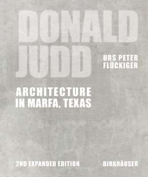 Donald Judd de Urs Peter Flückiger