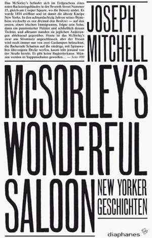 McSorley's Wonderful Saloon de Joseph Mitchell