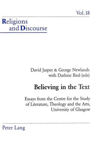 Believing in the Text de David Jasper