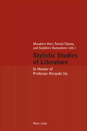 Stylistic Studies of Literature de Masahiro Hori