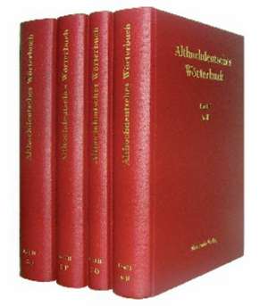 Althochdeutsches Wörterbuch, Althochdeutsches Wörterbuch. Band I bis IV de Sächsische Akademie der Wissenschaften