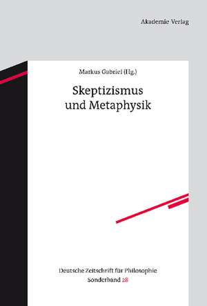 Skeptizismus und Metaphysik de Markus Gabriel