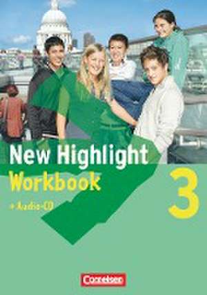 New Highlight - Allgemeine Ausgabe 3: 7. Schuljahr. Workbook mit Text-CD de Gwen Berwick