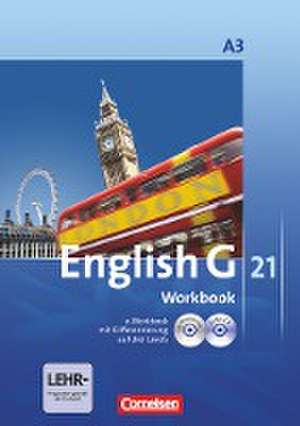 English G 21. Ausgabe A 3. Workbook mit CD-ROM (e-Workbook) und Audios Online de Jennifer Seidl