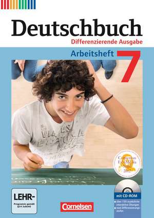 Deutschbuch 7. Schuljahr. Arbeitsheft mit Lösungen und Übungs-CD-ROM de Friedrich Dick