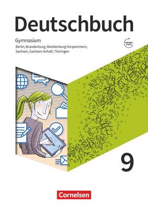 Deutschbuch Gymnasium 9. Schuljahr. Berlin, Brandenburg, Mecklenburg-Vorpommern, Sachsen, Sachsen-Anhalt und Thüringen - Arbeitsheft mit Lösungen de Angela Mielke