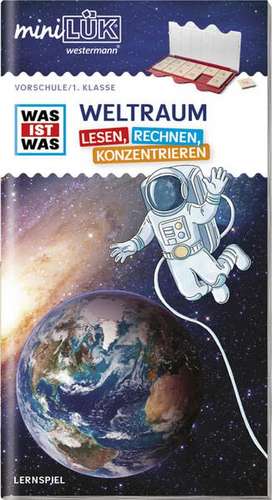 miniLÜK. Kindergarten/ Vorschule: WAS IST WAS WELTRAUM - Lesen, Rechnen, Konzentrieren de Wibke Bierwald