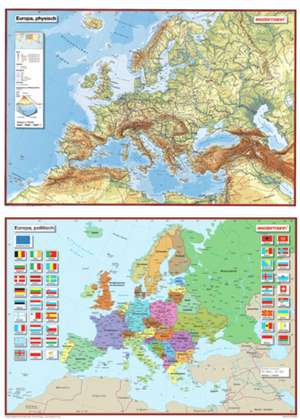 Posterkarten Geographie: Posterkartenset Europa