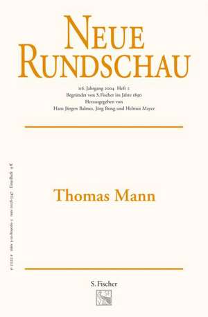 Neue Rundschau 2005/2 de Hans Jürgen Balmes